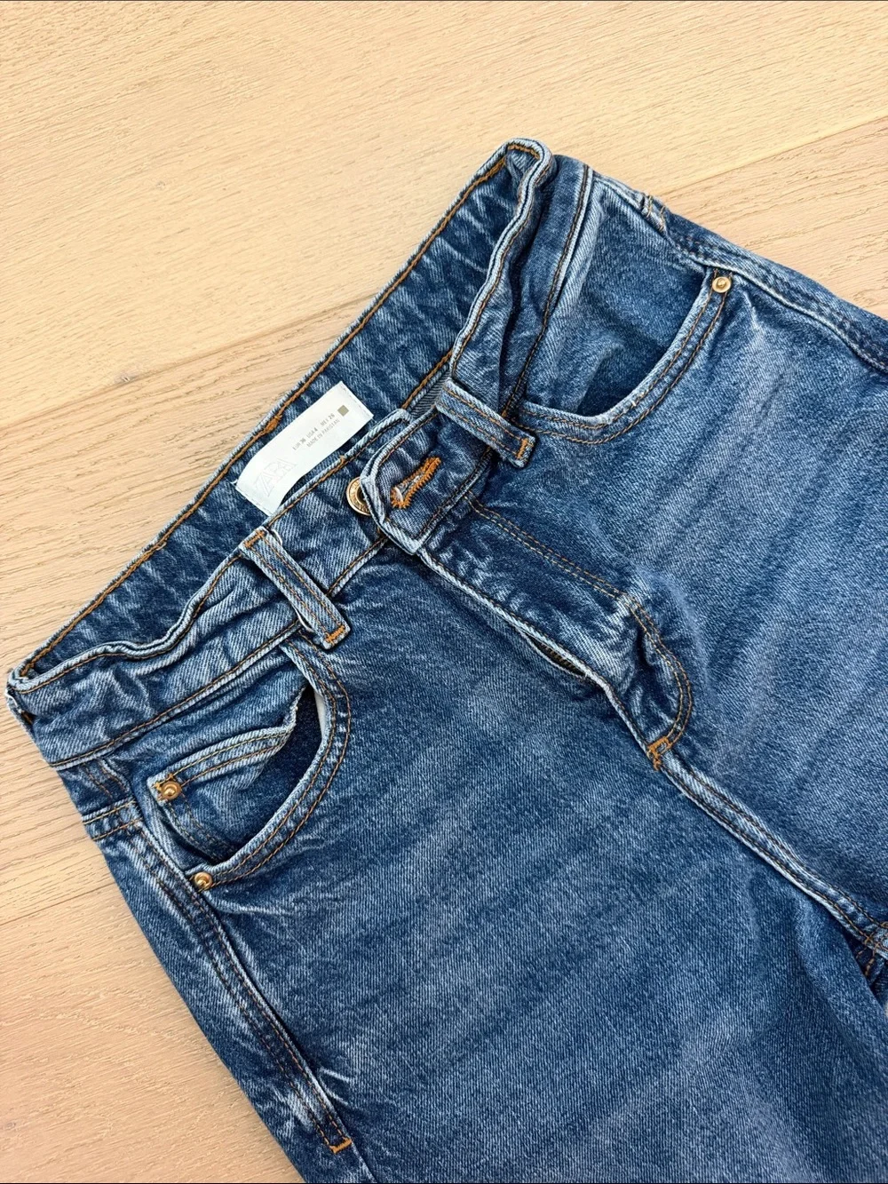 Zara High-Rise Dark Blue Women's Jeans